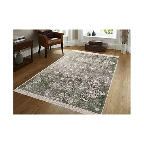 Mani Textile Tapis MEDAILLON Vert