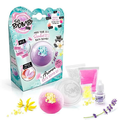 CANAL TOYS - So DIY - Kit a l'unité pour bombe de bain effervescente - Aromathérapie - So Bomb - Bath Bomb 1 pack - BBD 038