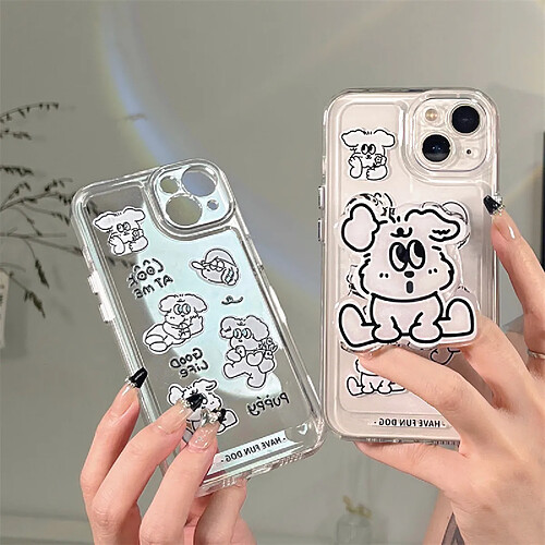 GUPBOO Étui pour iPhone13 Chien japonais étui pour téléphone portable de style japonais et coréen en silicone