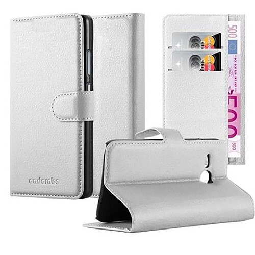 Cadorabo Coque HTC ONE M8 MINI Etui en Blanc