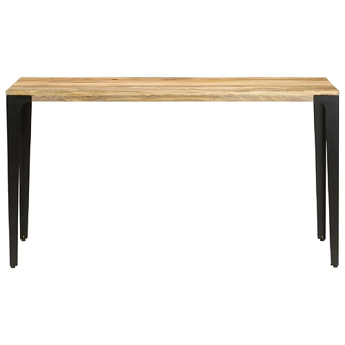 Maison Chic Table de salle à manger,Table à dîner 140x70x76 cm Bois de manguier massif -GKD93241