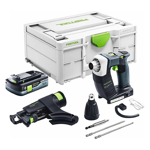 Festool DURADRIVE DWC 18-4500 Basic Visseuse de chantier sans fil 18 V 14 Nm Brushless + 1x batterie 4,0 Ah + Systainer - sans