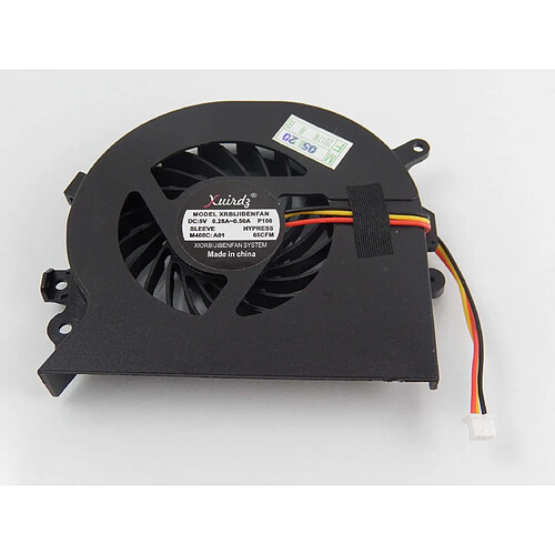 vhbw CPU / GPU ventilateur avec connecteurs 3-Pin prise compatible avec Sony Vaio PCG-71211W, PCG-71212M, PCG-71212N, PCG71211L, PCG71211M