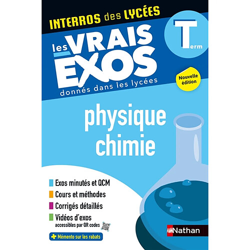 Physique chimie terminale : les vrais exos donnés dans les lycées