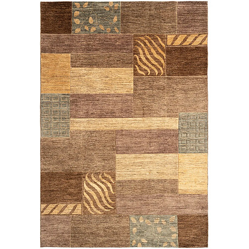 Vidal Tapis de laine 308x208 brun Juma