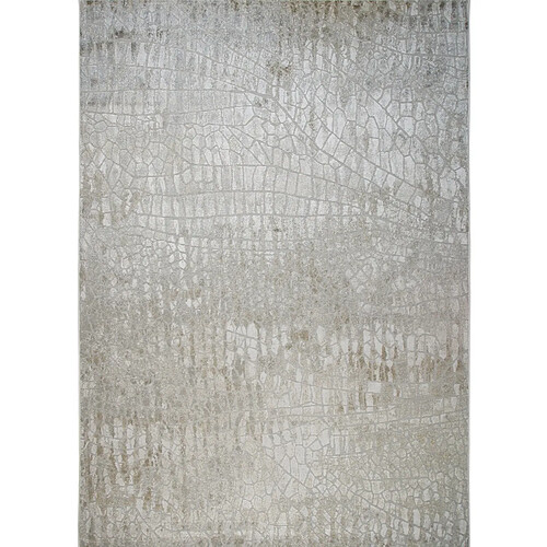 Thedecofactory VERDIO USED - Tapis beige motif écaille en relief 160x230