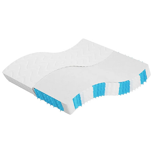 vidaXL Matelas à ressorts ensachés dureté moyenne 180x200 cm