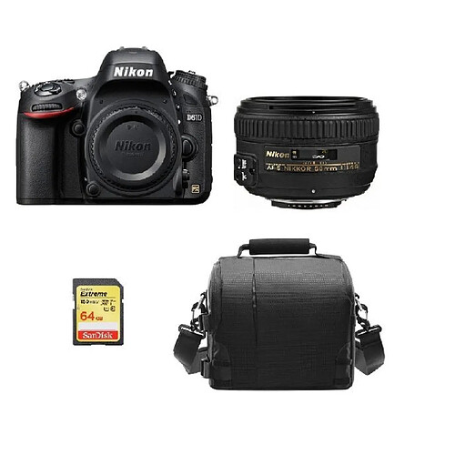 NIKON D610 + AF-S 50MM F1.4G + 64GB SD card + camera Bag