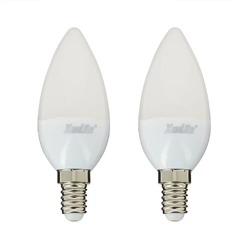 Lot de 2 amoules Xanlite flammes 470 lumens E14 2700 K