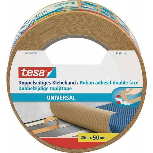 Tesa Ruban adhésif double face 56172 25mx50mm (Par 6)