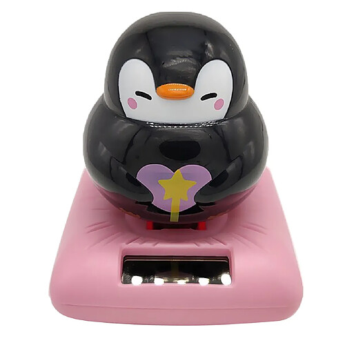 Mignon Solaire Propulsé Dansante Pingouin Figure Bobble Jouet Décor À La Maison De Bureau C