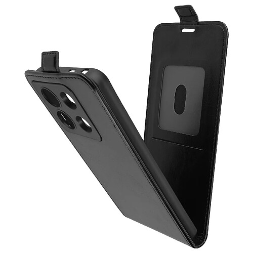 Avizar Étui pour Xiaomi Redmi Note 13 Pro 5G Clapet Vertical avec Porte-carte Noir