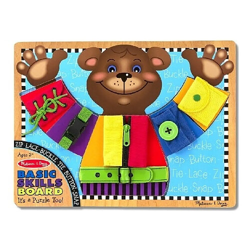 Melissa & Doug Apprendre, boutonner, lacer, fermer