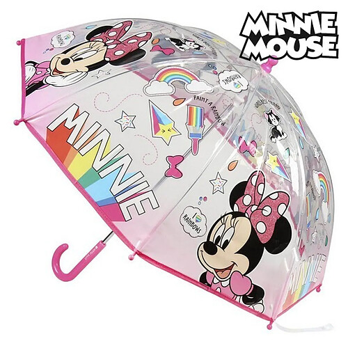 Totalcadeau Parapluie transparent Minnie (Ø 71 cm) pas cher