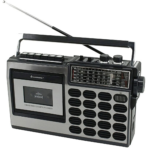 Soundmaster Radio portative DAB+ FM, AM, ondes courtes avec fonction enregistrement noir