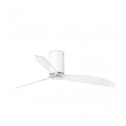 faro Ventilateur de plafond blanc brillant Mini Tube