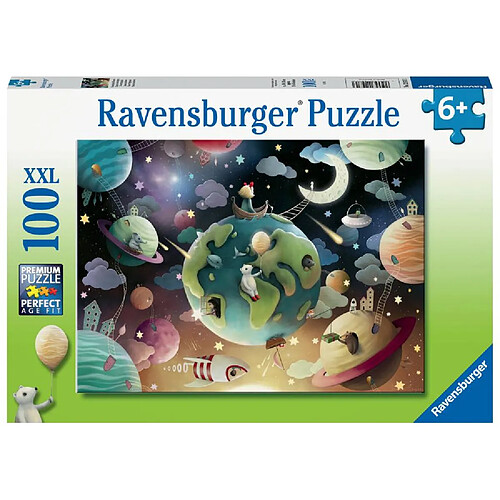 Ravensburger Puzzle 100 p xxl - planètes fantastiques / demelsa haughton