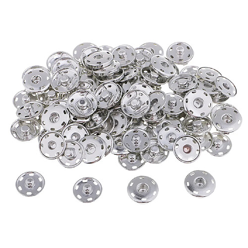 50 boutons pression en métal boutons pression à coudre pour coudre des vêtements 19mm