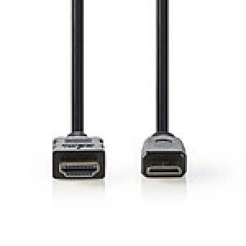 Nedis Câble Mini HDMI mâle / HDMI mâle haute vitesse avec Ethernet Noir (1.5 mètre)