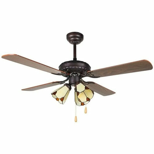 Ventilateur de Plafond avec Lumière Orbegozo CT55106 Noir 60 W