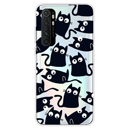 Coque en TPU impression de motifs souple Chats noirs pour votre Xiaomi Mi Note 10 Lite