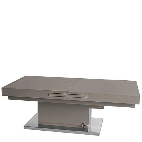 Inside 75 Table basse relevable extensible SETUP taupe