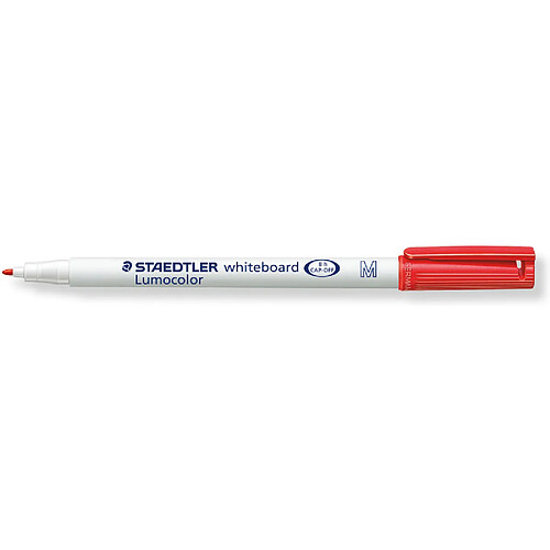 STAEDTLER Marqueur pour tableau blanc Lumocolor 301, rouge ()