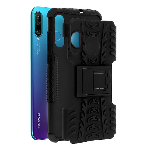 Avizar Coque Huawei P30 Lite Protection Hybride Rigide Souple Support Vidéo Noir