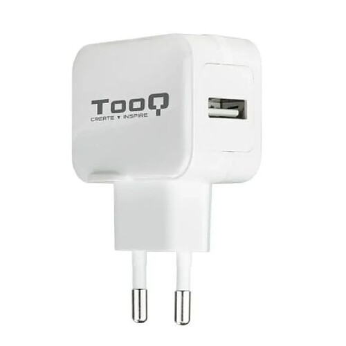 Chargeur mural Tooq Tqwc-1S01Wt - 12W · 2,4A · USB 2.0 · Blanc