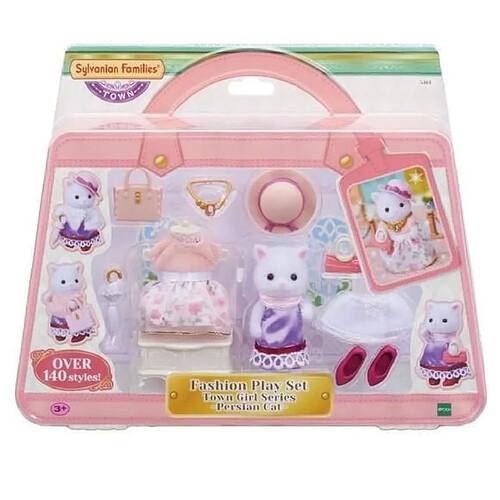 5461 Sylvanian Families La valisette de mode et grande soeur chat persan