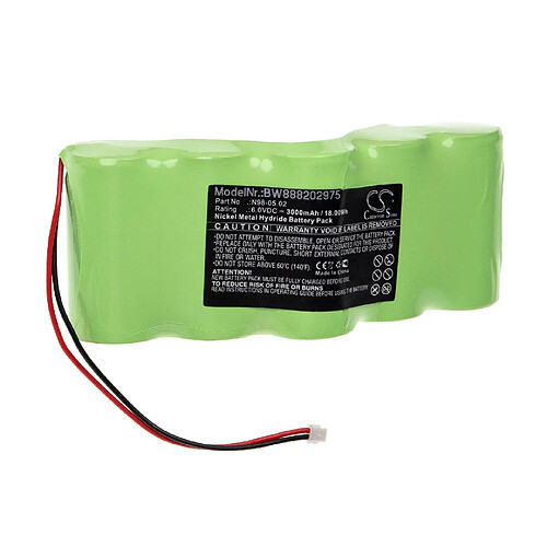 vhbw Batterie remplacement pour Theis N98-05.02 pour outil de mesure (3000mAh, 6V, NiMH)