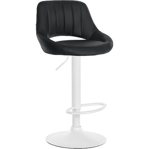 Non Tabouret de bar Milet simili cuir blanc