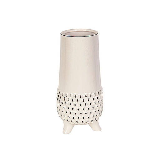 Vase Romimex Blanc Céramique 13 x 27 x 13 cm