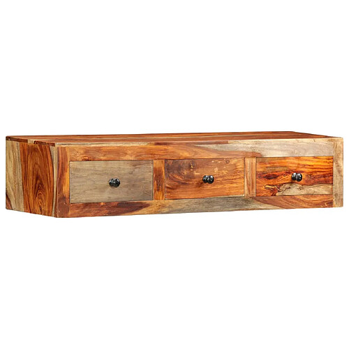 vidaXL Table console murale 100x25x20 cm Bois massif