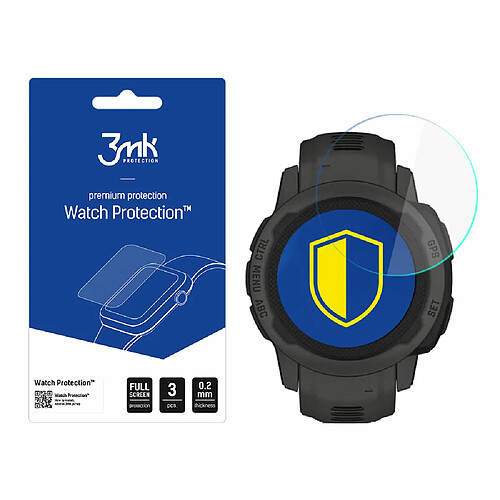 Max Protection Garmin Instinct 2s - 3mk Watch Protection v. FlexibleGlass Lite