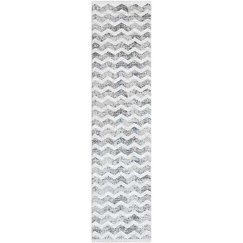 Hadorn Tapis 305x80 gris noir Davos Charme