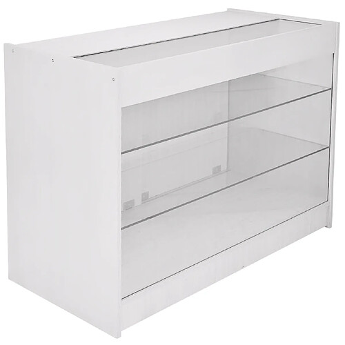 Monstershop Pack Pegasus, Lot de Vitrines Comptoirs Blanc Brillant pour Magasins