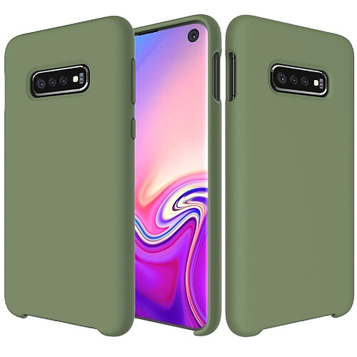 Wewoo étuis Coque Housse Étui en silicone liquide antichoc solide de couleur pour Galaxy S10 (vert)