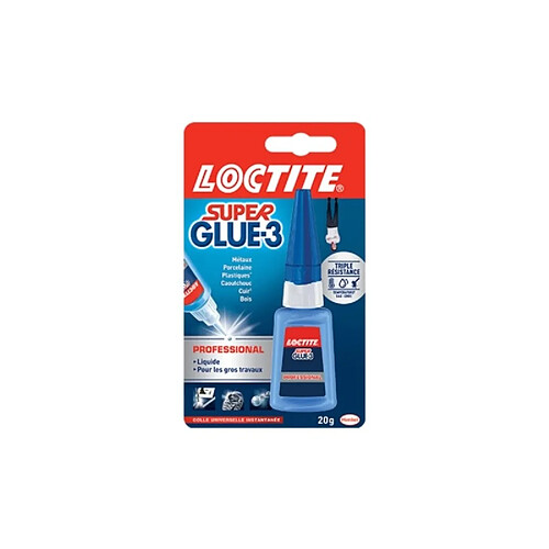 Colle liquide Loctite Super glue3 Professionnel