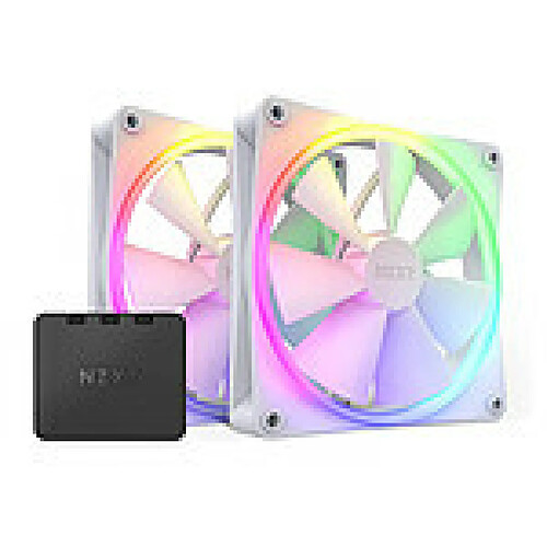 NZXT F140 RGB Twin Pack (Blanc)