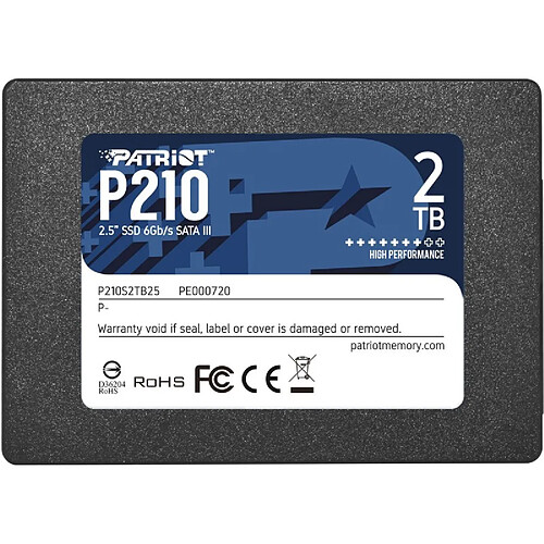 Disque dur Patriot Memory P210 2 TB SSD