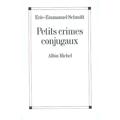 Petits crimes conjugaux · Occasion