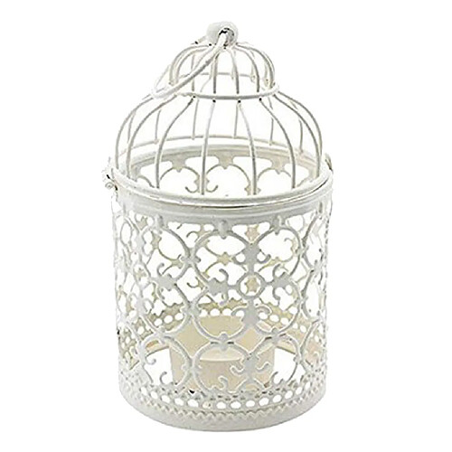 Porte-bougie De Lumière De Thé De Forme De Cage D'oiseau De Style Européen Plaqué Style01