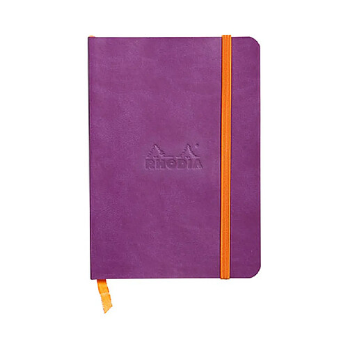 Carnet souple Rhodiarama ligné - 10,5 x 14,8 cm violet