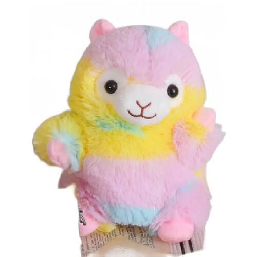 Universal Mignon super mignon jouets créatifs arc-en-ciel alpaga marionnettes peluches enfants éducation préscolaire contes poupées vieilles poupées mouton gants | Marionnettes