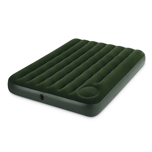 Intex Matelas gonflable Airbed 2 places Fiber Tech avec gonfleur