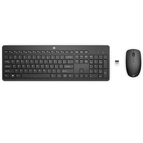 clavier et souris HP 1Y4D0UT#ABE Noir QWERTY