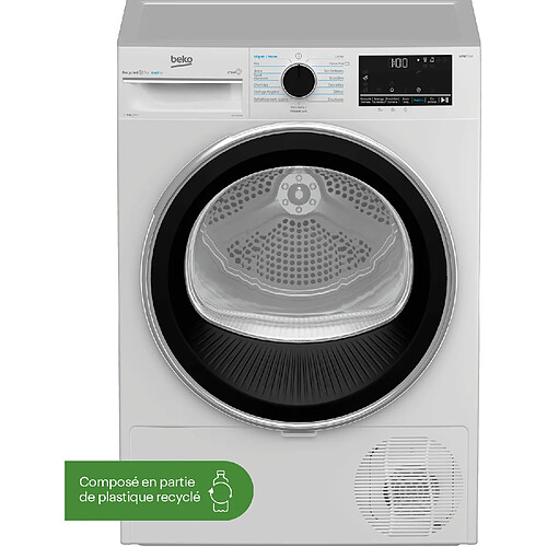 Sèche-linge hublot 9kg BEKO B5T49237W Blanc