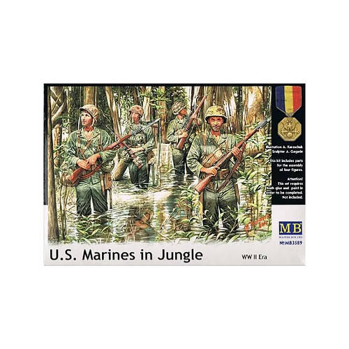 Master Box Figurine Mignature U.s. Marines In Jungle