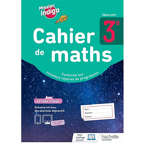 Cahier de maths 3e